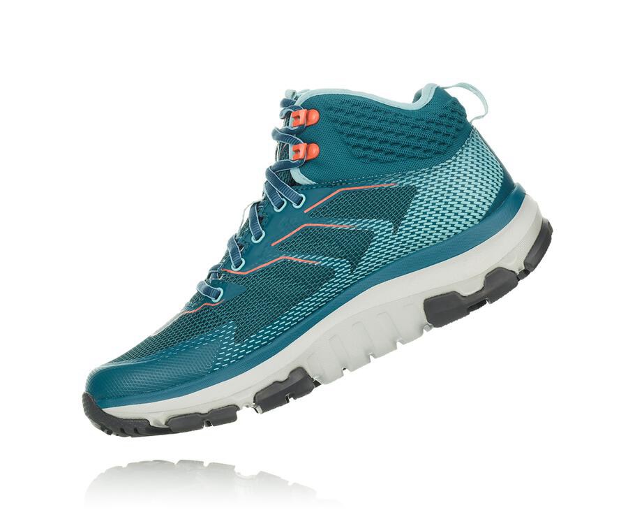 Chaussure Randonnée Hoka One One Toa Gore-Tex Femme - Turquoise - XYK-640957